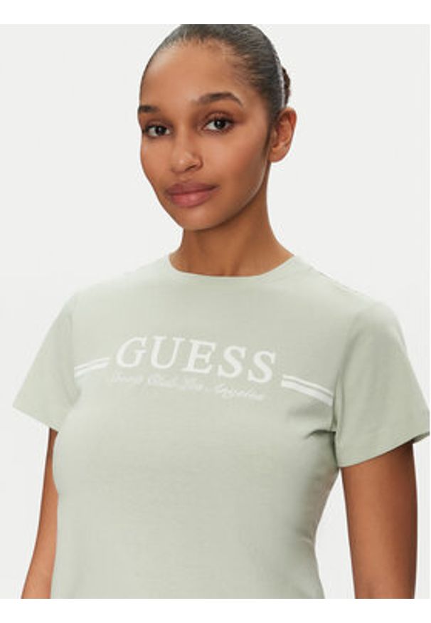 Guess T-Shirt V5GI03 I3Z14 Zielony Regular Fit. Kolor: zielony. Materiał: bawełna