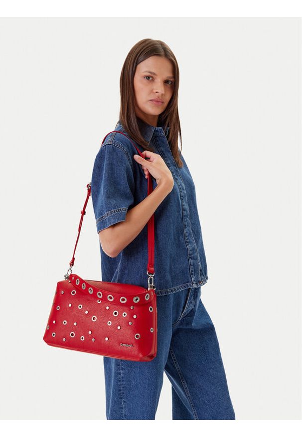 Desigual Torebka 25SAXPAN Czerwony. Kolor: czerwony. Materiał: skórzane