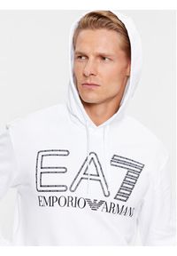 EA7 Emporio Armani Bluza 6RPM09 PJSHZ 1100 Biały Regular Fit. Kolor: biały. Materiał: bawełna