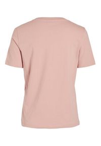 Vila T-Shirt 14090227 Różowy Regular Fit. Kolor: różowy. Materiał: bawełna #7