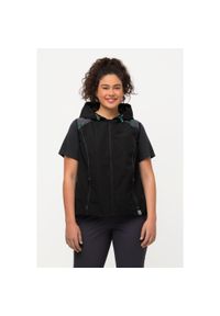 ULLA POPKEN - Damskie Kamizelka funkcyjna HYPRAR odblaski hydrofobowa. Kolekcja: plus size. Kolor: czarny. Materiał: poliester, materiał. Sport: turystyka piesza #1