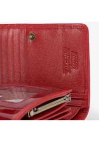 Wittchen - Damski portfel ze skóry lakierowany średni czerwony. Kolor: czerwony. Materiał: lakier, skóra. Wzór: aplikacja #5