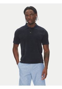 Lindbergh Polo 30-404263 Granatowy Relaxed Fit. Typ kołnierza: polo. Kolor: niebieski. Materiał: bawełna #1