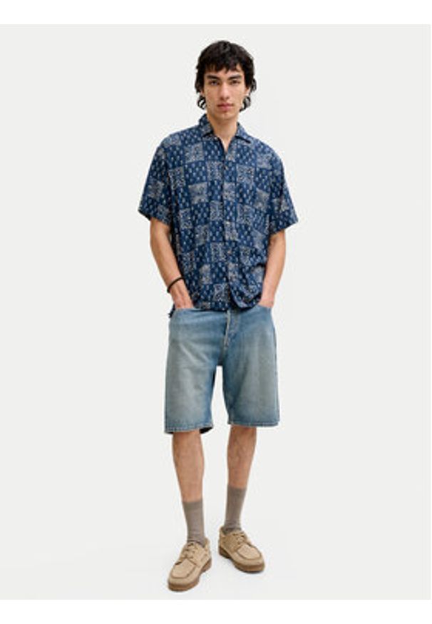Jack & Jones Koszula Blulyon 12291968 Niebieski Regular Fit. Kolor: niebieski. Materiał: bawełna