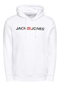 Jack & Jones - Jack&Jones Bluza Corp Old Logo 12137054 Biały Regular Fit. Kolor: biały. Materiał: bawełna