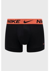 Nike Bokserki (3-pack) męskie kolor czarny. Kolor: czarny. Materiał: tkanina, skóra, włókno #6