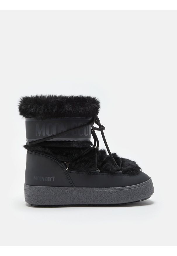 Moon Boot LTRACK FAUX FUR WP Śniegowce damskie. Kolor: czarny