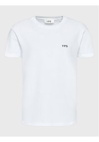 Young Poets Society T-Shirt Zain 107701 Biały Regular Fit. Kolor: biały. Materiał: bawełna