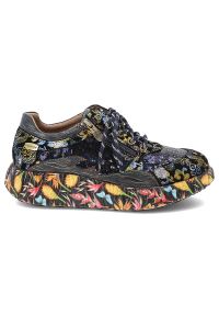 Niebieskie Sneakersy Laura Vita Eleganckie Obuwie Damskie. Okazja: na co dzień. Zapięcie: sznurówki. Kolor: niebieski. Wzór: nadruk. Styl: elegancki #4