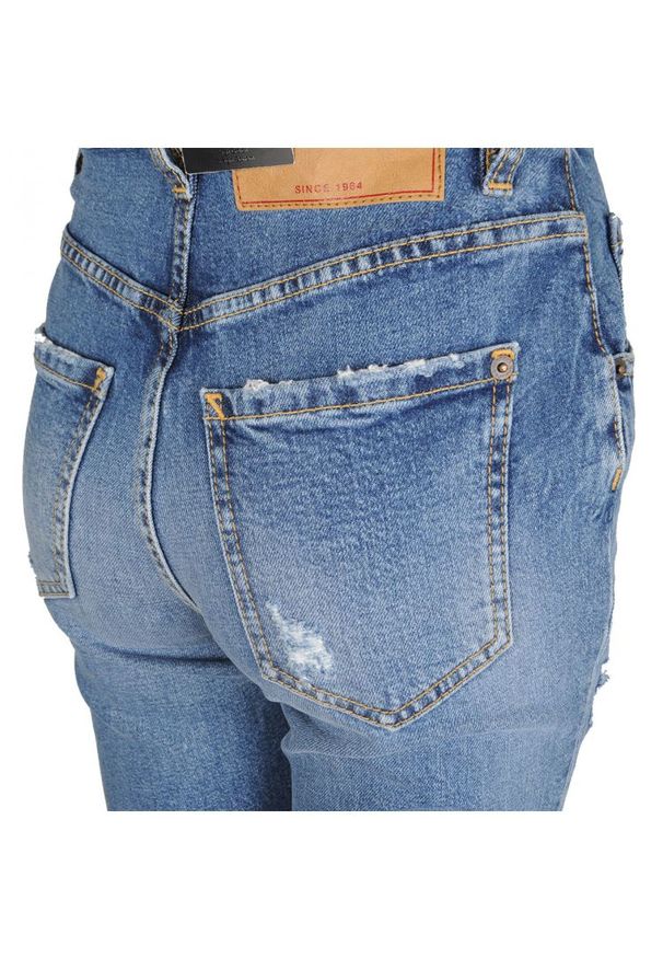 DSQUARED2 - Dsquared2 Jeansy "Tight Cropped" | S72LB0216 | Kobieta | Niebieski. Stan: podwyższony. Kolor: niebieski. Wzór: aplikacja