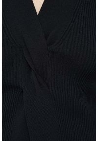 Sisley sweter damski kolor czarny lekki. Kolor: czarny. Materiał: dzianina. Długość rękawa: długi rękaw. Długość: długie #3