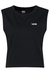 Vans Top Junior V Muscle Crop VN0A4DNG Czarny Cropped Fit. Kolor: czarny. Materiał: bawełna