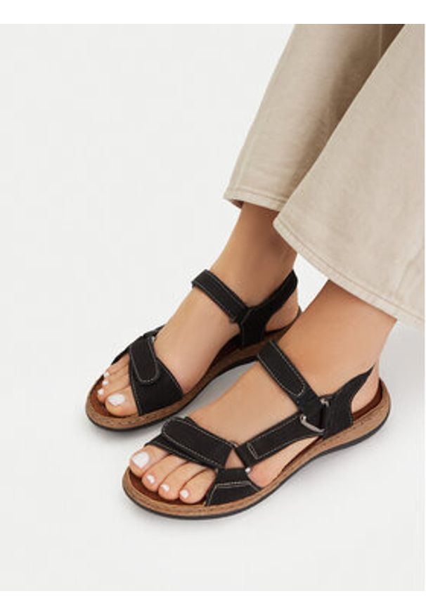 Go Soft Sandały CEO-WI23-4773-05 Czarny. Kolor: czarny. Materiał: skóra