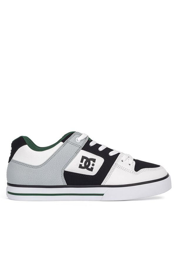DC Sneakersy PURE 300660-WBN Biały. Kolor: biały. Materiał: skóra