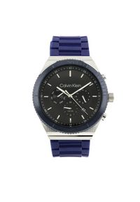 Calvin Klein Zegarek 25200307 Granatowy. Kolor: niebieski
