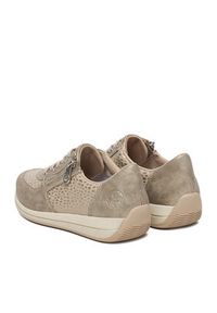 Rieker Sneakersy N1112-60 Beżowy. Kolor: beżowy. Materiał: materiał #3