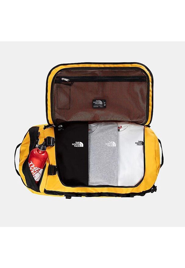 Plecak Sportowy The North Face Base Camp Duffel Czarny. Kolor: żółty. Materiał: poliester