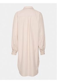 Karen by Simonsen Sukienka koszulowa Madelaine 10104774 Beżowy Relaxed Fit. Kolor: beżowy. Materiał: bawełna. Typ sukienki: koszulowe #4