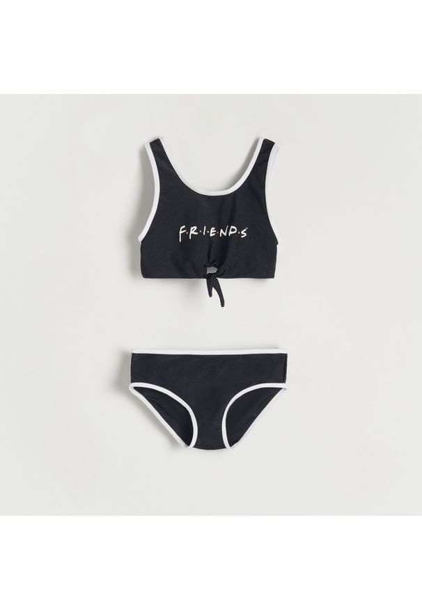 Reserved - Dwuczęściowy strój kąpielowy Friends - Czarny. Kolor: czarny