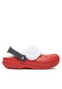 Crocs Klapki Classic Lined Santa Clog 210933 Czerwony. Kolor: czerwony