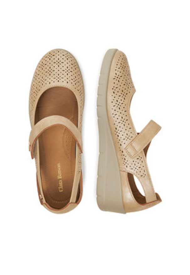 Clara Barson Półbuty WFA3588-1 Beżowy. Kolor: beżowy. Materiał: materiał