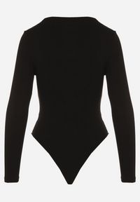 Born2be - Czarne Body z Bawełną Wiskozą i Kwadratowym Dekoltem Merrise. Okazja: na co dzień. Typ kołnierza: dekolt kwadratowy. Kolor: czarny. Materiał: bawełna, wiskoza. Styl: klasyczny, casual, elegancki #3