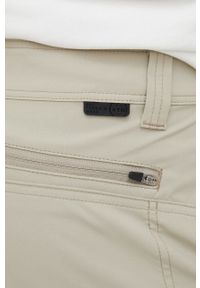 Wrangler spodnie męskie kolor beżowy proste. Okazja: na co dzień. Kolor: beżowy. Materiał: tkanina. Styl: casual #3