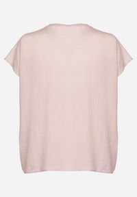 Born2be - Ciemnoróżowa Bluzka z Wiskozą Wiązana przy Dekolcie Dovarelle. Okazja: na co dzień. Kolekcja: plus size. Kolor: różowy. Materiał: wiskoza. Długość rękawa: krótki rękaw. Długość: krótkie. Styl: elegancki, casual #7