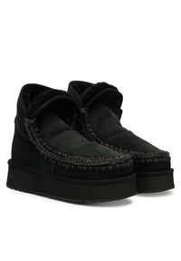 Mou Śniegowce MU.FW681010A Czarny. Kolor: czarny. Materiał: zamsz, skóra #5