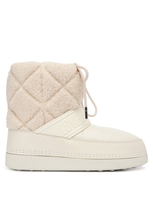 Love Moschino - LOVE MOSCHINO Śniegowce JA24412G0NISJ Écru. Materiał: skóra