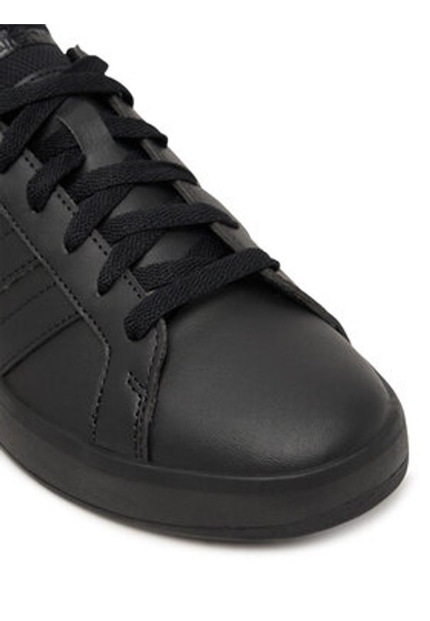 Adidas - adidas Sneakersy Grand Court 3.0 Shoes Junior KK3791 Czarny. Kolor: czarny. Materiał: skóra