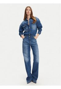 Elisabetta Franchi Kombinezon TJ-38D-51E2 Niebieski Regular Fit. Kolor: niebieski. Materiał: bawełna #6