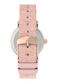 Timex zegarek TW2U40500 Fairfield Floral damski kolor różowy. Kolor: różowy. Materiał: skóra, materiał