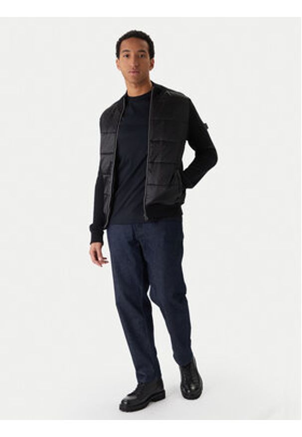 JOOP! Kurtka przejściowa Hannoro 30047369 Czarny Modern Fit. Kolor: czarny. Materiał: bawełna, syntetyk