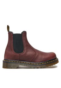 Dr. Martens Glany 2976 Wl 31874600 Bordowy. Kolor: czerwony. Materiał: skóra