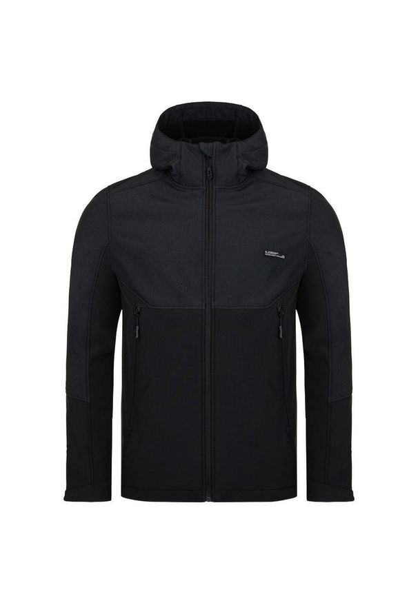ZSPORT - Męska Kurtka Softshell Loep Lupp Czarna - Wiatroodporna i Oddychająca. Kolor: czarny. Materiał: softshell. Sport: turystyka piesza