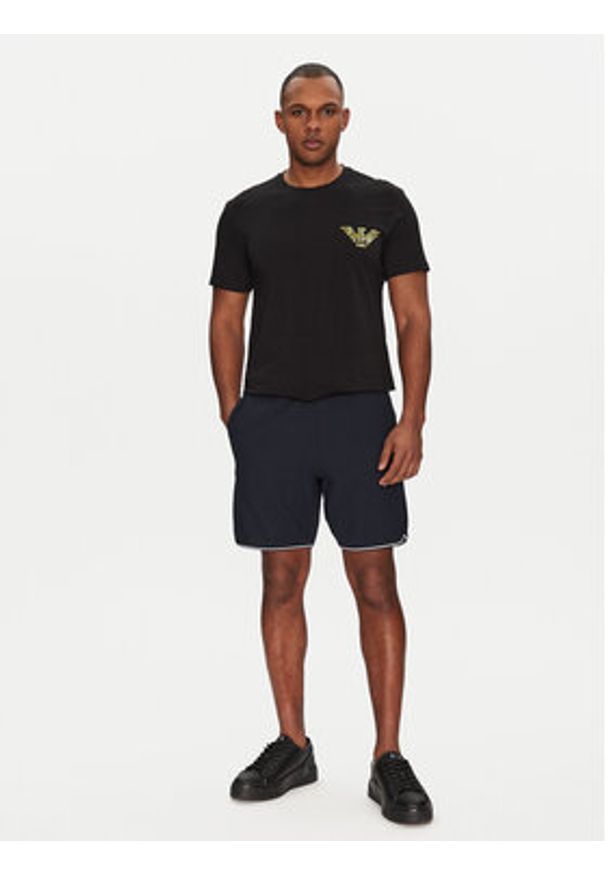 Emporio Armani Underwear T-Shirt EM000574 AF12349 FC114 Czarny Regular Fit. Kolor: czarny. Materiał: bawełna