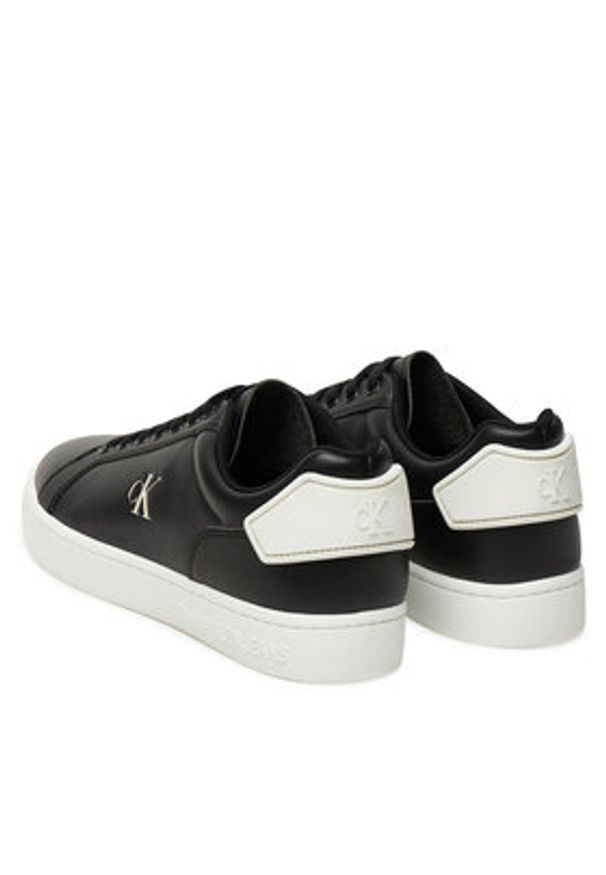 Calvin Klein Jeans Sneakersy Classic Cupsole Ru Patch Lth YM0YM01297 Czarny. Kolor: czarny. Materiał: skóra