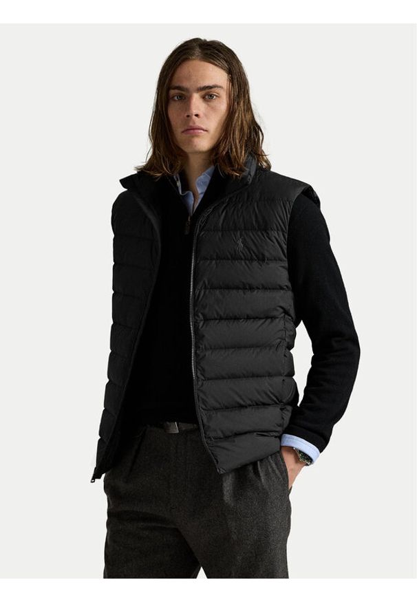 Polo Ralph Lauren Kamizelka 710967775002 Czarny Regular Fit. Typ kołnierza: polo. Kolor: czarny. Materiał: syntetyk