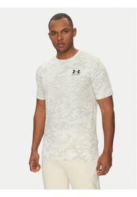 Under Armour T-Shirt ABC 1357727 Biały Regular Fit. Kolor: biały. Materiał: bawełna, syntetyk