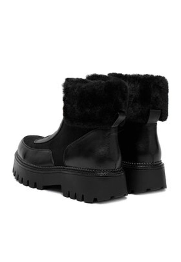 DeeZee Botki 19001-1 Czarny. Kolor: czarny. Materiał: materiał, syntetyk