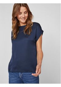Vila T-Shirt Ellette 14059563 Granatowy Regular Fit. Kolor: niebieski. Materiał: syntetyk #6
