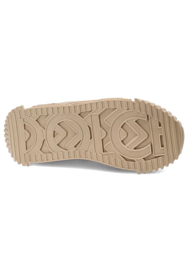 Beżowe Sneakersy Tuffoni Stylowe Obuwie Damskie. Kolor: beżowy. Wzór: motyw zwierzęcy, nadruk. Styl: elegancki