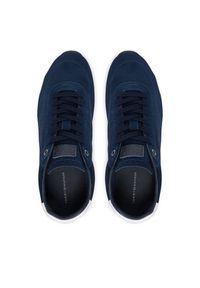 TOMMY HILFIGER - Tommy Hilfiger Sneakersy FM0FM05832 Granatowy. Kolor: niebieski. Materiał: skóra, zamsz #6