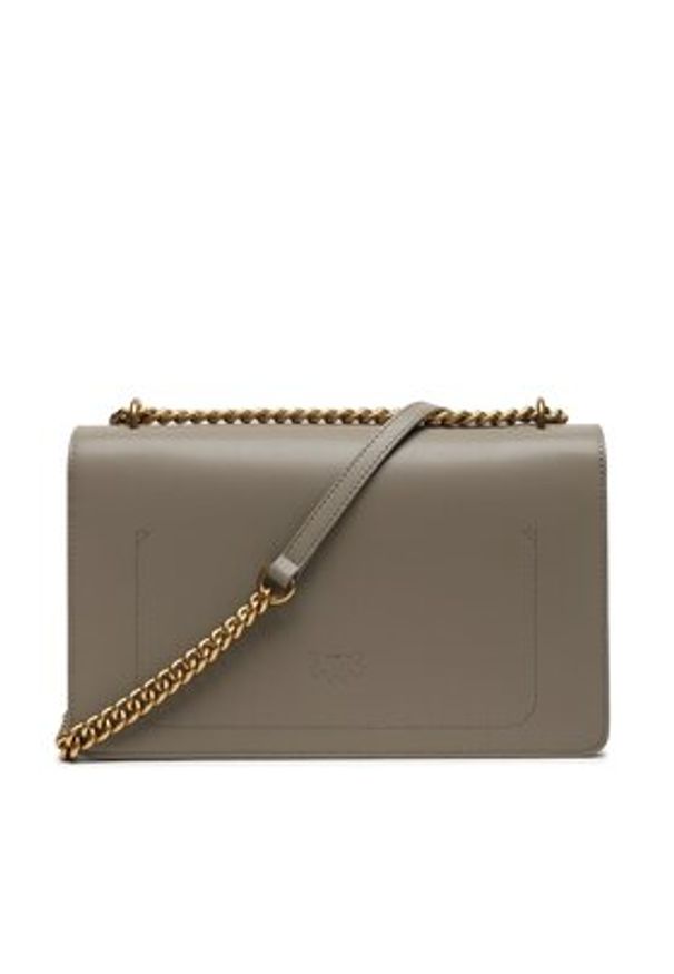 Pinko Torebka Love One Classic Dc AI 23-24 PLTT100941 A0F1 Szary. Kolor: szary. Materiał: skórzane