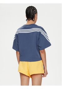 Adidas - adidas T-Shirt Future Icons 3-Stripes IS3618 Niebieski Loose Fit. Kolor: niebieski. Materiał: bawełna #4
