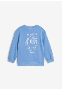 bonprix - Bluza z czystej bawełny organicznej. Kolor: niebieski. Materiał: bawełna #1