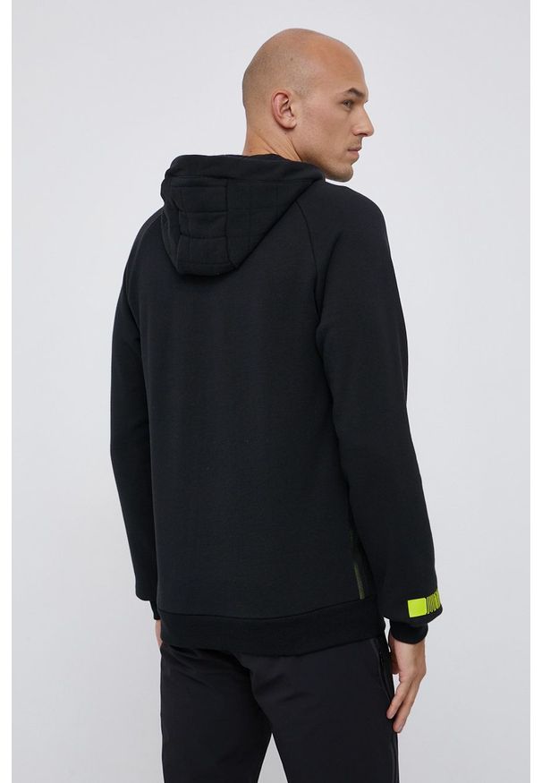 adidas Performance Bluza bawełniana GR2911 męska kolor czarny z kapturem z aplikacją. Okazja: na co dzień. Typ kołnierza: kaptur. Kolor: czarny. Materiał: bawełna. Długość rękawa: raglanowy rękaw. Wzór: aplikacja. Styl: casual