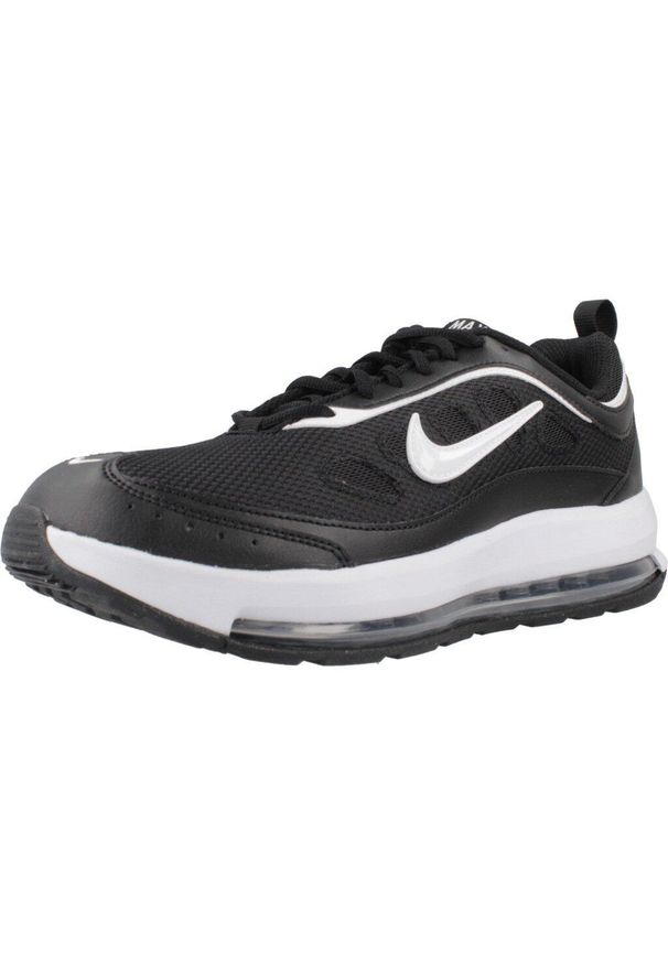 Tenisówki Nike Model Nike Air Max Ap Kolor Czarny. Okazja: na co dzień. Zapięcie: sznurówki. Kolor: biały, wielokolorowy, czarny. Materiał: materiał, syntetyk, tkanina. Szerokość cholewki: normalna. Model: Nike Air Max. Sport: turystyka piesza