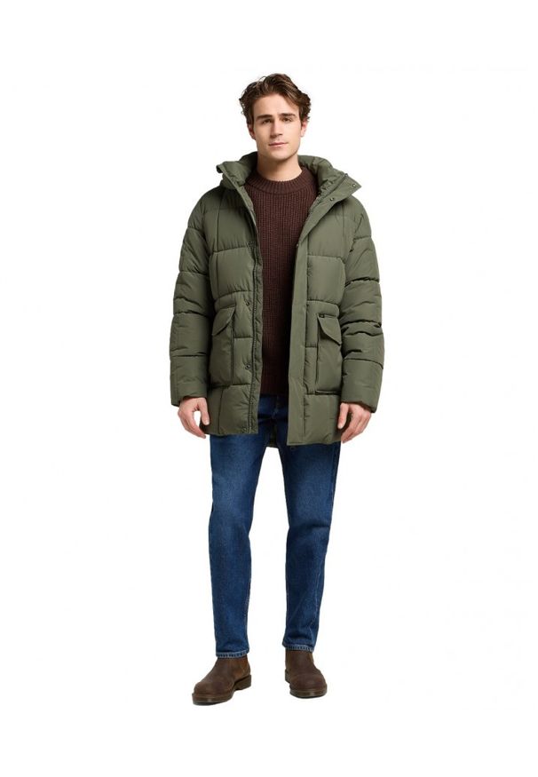 Lee - MESKA KURTKA LEE MERCURY PUFFER JKT OLIVE GRAY 112371323